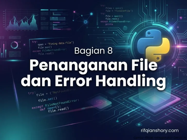 Bagian 8: Bikin Python Ingat – File & Error Handling yang Bikin Tenang